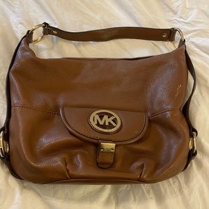 Michael Kors leather shoulder bag